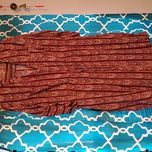 Catos burgandy t-shirt dress sz 22/24W